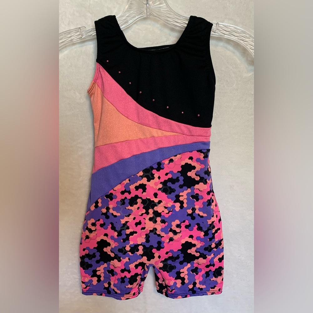 Danskin Freestyle, girls 6/6x, multicolored leotard (gymnastics-dance-tumbling)